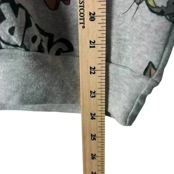 Tom and Jerry Heather Gray Pullover Sweatshirt | Size XS - Picture 5 of 7